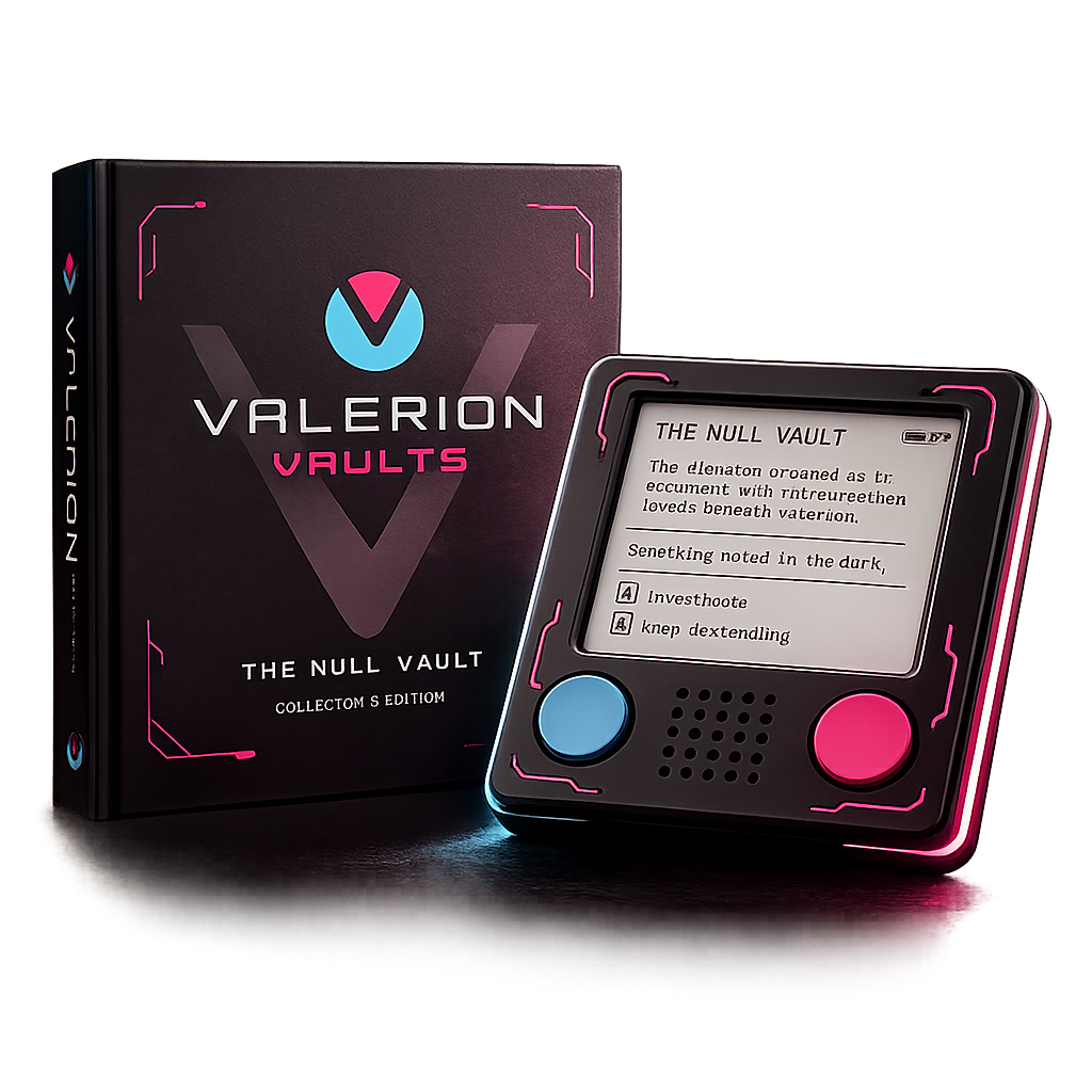 Codex 01 and The Null Vault hardback reward bundle